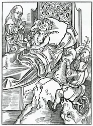 Z nich to gyue ocenia na inne, ilustracja z angielskiego przekładu „The Ship of Fools” Alexandra Barclay